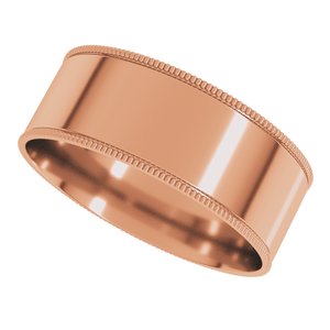 Milgrain Comfort-Fit Flat Band