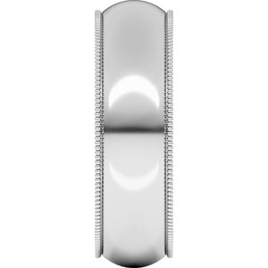 Milgrain Half Round Band