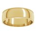 Lightweight Milgrain Comfort-Fit Half Round Band