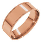 Milgrain Comfort-Fit Flat Band