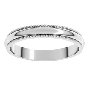 Milgrain Half Round Band