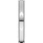 Lightweight Milgrain Half Round Band