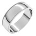 Lightweight Milgrain Half Round Band