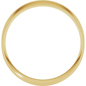 Milgrain Comfort-Fit Flat Band
