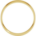 Milgrain Comfort-Fit Flat Band