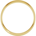 Milgrain Comfort-Fit Flat Band