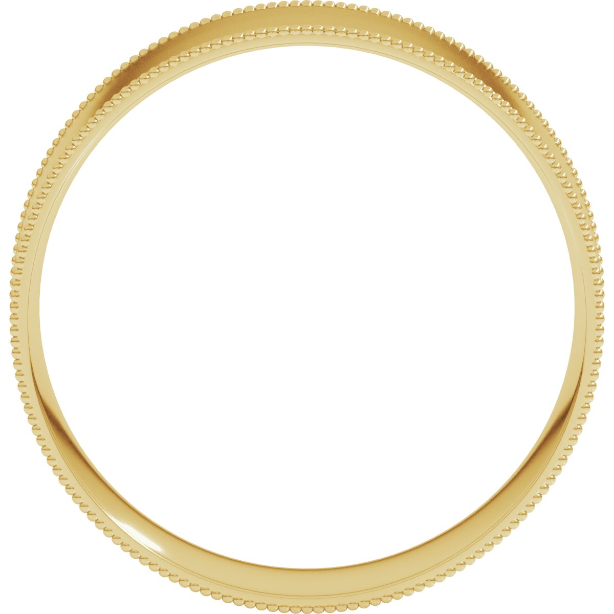 Milgrain Comfort-Fit Flat Band