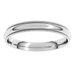 Lightweight Milgrain Comfort-Fit Half Round Band