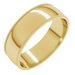 Lightweight Milgrain Comfort-Fit Half Round Band