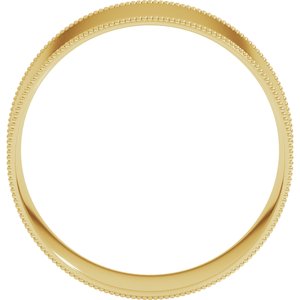 Milgrain Comfort-Fit Flat Band