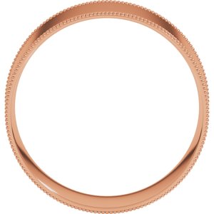 Milgrain Comfort-Fit Flat Band