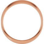 Milgrain Comfort-Fit Flat Band