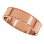 Milgrain Comfort-Fit Flat Band