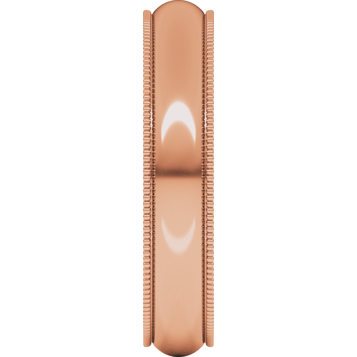 Milgrain Comfort-Fit Half Round Band