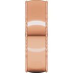 Milgrain Comfort-Fit Half Round Band