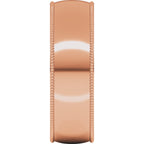 Milgrain Comfort-Fit Half Round Band