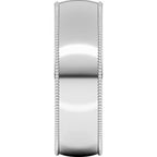 Milgrain Comfort-Fit Half Round Band