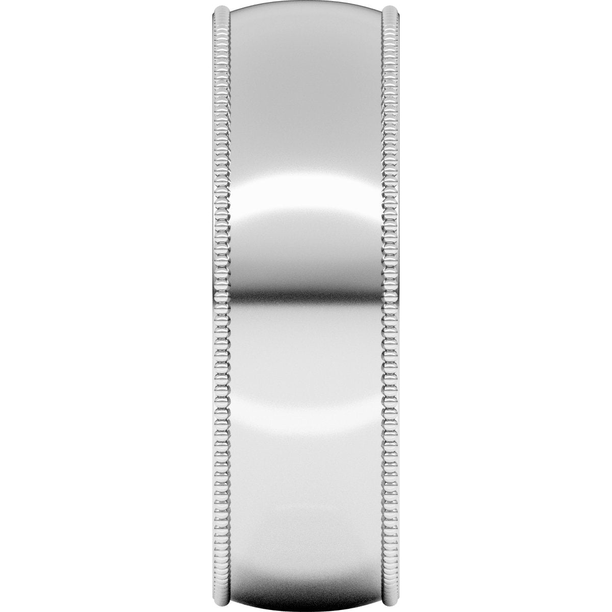 Lightweight Milgrain Comfort-Fit Half Round Band