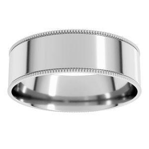 Milgrain Comfort-Fit Flat Band