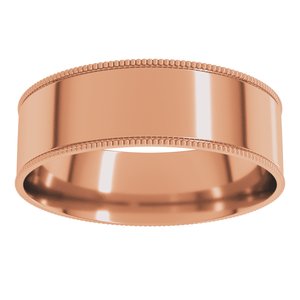 Milgrain Comfort-Fit Flat Band