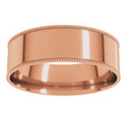 Milgrain Comfort-Fit Flat Band