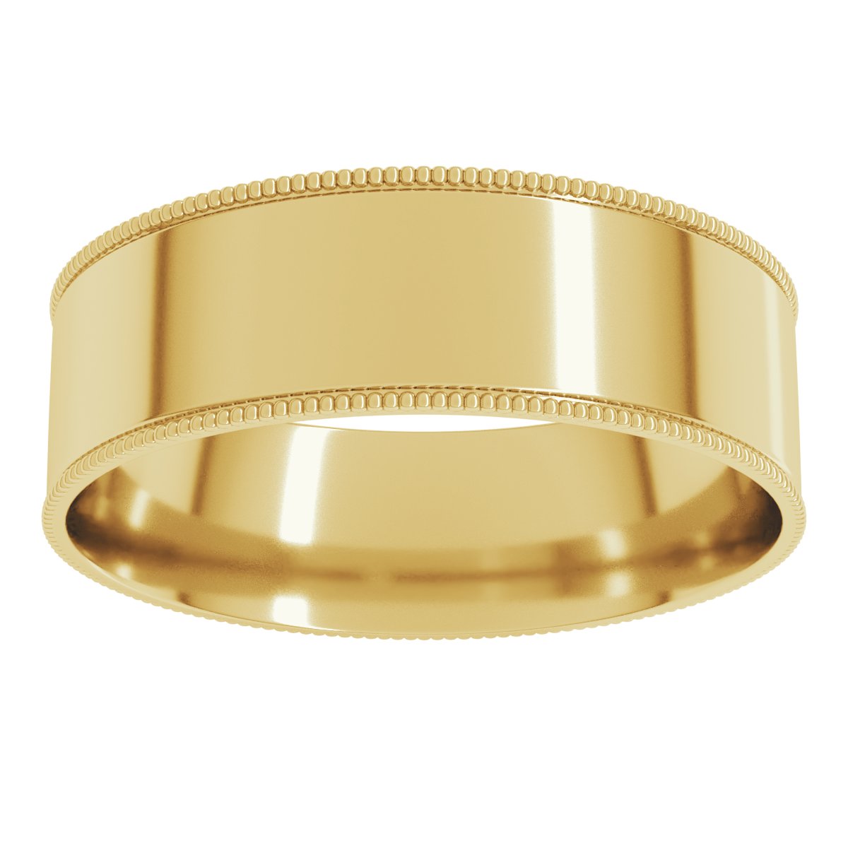 Milgrain Comfort-Fit Flat Band