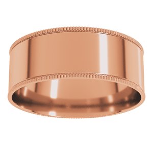 Milgrain Comfort-Fit Flat Band