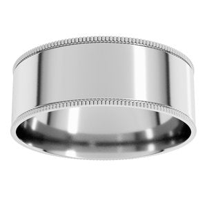 Milgrain Comfort-Fit Flat Band