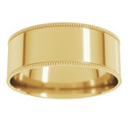 Milgrain Comfort-Fit Flat Band