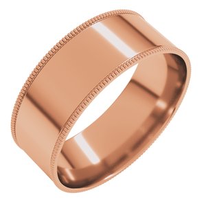 Milgrain Comfort-Fit Flat Band