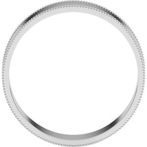 Milgrain Comfort-Fit Flat Band
