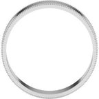 Milgrain Comfort-Fit Flat Band