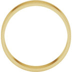 Milgrain Comfort-Fit Flat Band