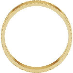 Milgrain Comfort-Fit Flat Band