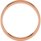 Milgrain Comfort-Fit Flat Band
