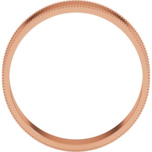 Milgrain Comfort-Fit Flat Band