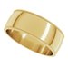 Lightweight Milgrain Half Round Band