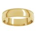 Milgrain Comfort-Fit Half Round Band