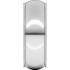 Milgrain Comfort-Fit Half Round Band