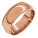 Lightweight Milgrain Comfort-Fit Half Round Band