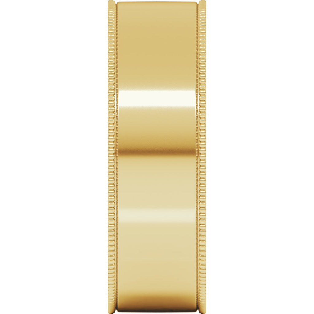 Milgrain Comfort-Fit Flat Band
