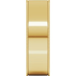 Milgrain Comfort-Fit Flat Band