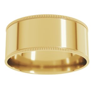 Milgrain Comfort-Fit Flat Band