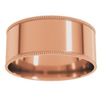 Milgrain Comfort-Fit Flat Band