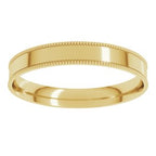 Milgrain Comfort-Fit Flat Band