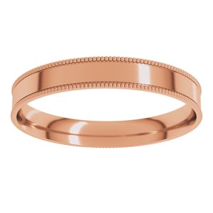 Milgrain Comfort-Fit Flat Band