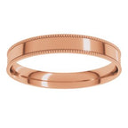 Milgrain Comfort-Fit Flat Band