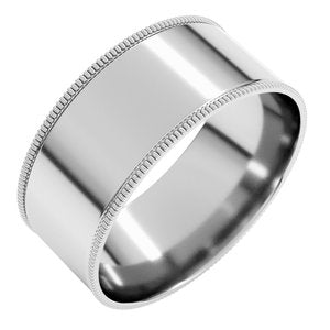 Milgrain Comfort-Fit Flat Band
