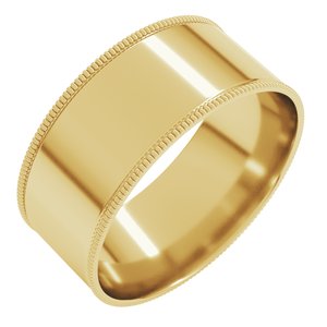 Milgrain Comfort-Fit Flat Band