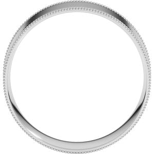 Milgrain Comfort-Fit Flat Band